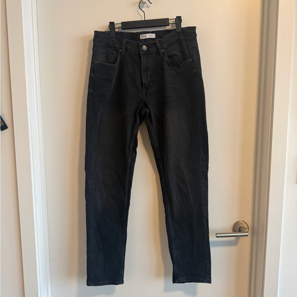 Zara Men's Black Jeans